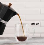 Tazas doble fondo 350ml x6 un