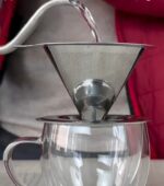 Dripper V60 de acero inoxidable 1 a 2 tazas - Imagen 2