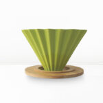 Dripper modelo Origami verde + 50 filtros de papel