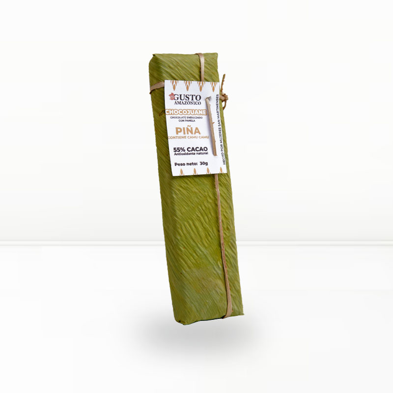 medio piña Chocolate GUSTO AMAZONICO 55% Cacao - Piña 30g - Imagen 1