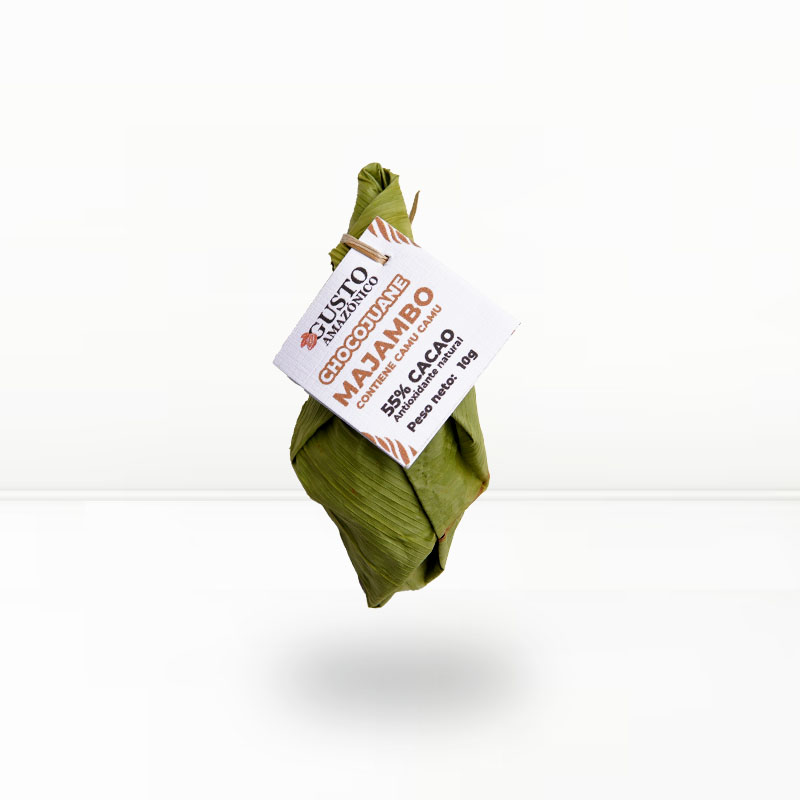 mediope CHOCOJUANE GUSTO AMAZONICO 55% Cacao - Majambo 10g - Imagen 1
