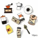 Pin Set Cafetero de 10 Piezas