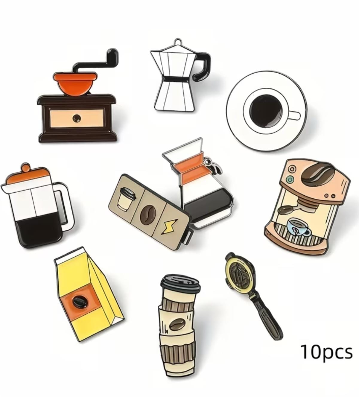 4fec87e5-d548-45f7-bc84-b1e83762c6b3 Pin Set Cafetero de 10 Piezas - Imagen 1