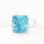 Taza Doble Fondo con Flores 250ml - Floral Celeste