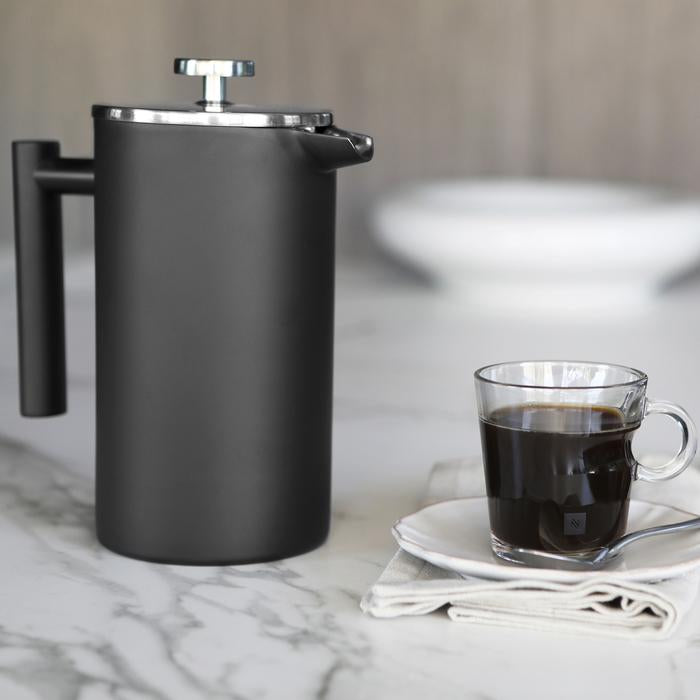 WhatsApp Image 2026-09-21 at 1.01.19 PM (1) Prensa Francesa de Acero inoxidable 600ml negro y plateado - Imagen 1