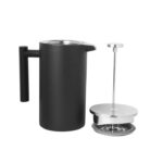 Prensa Francesa de Acero inoxidable 600ml negro y plateado - Imagen 3