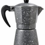Cafetera Moka 3 tazas ploma granito